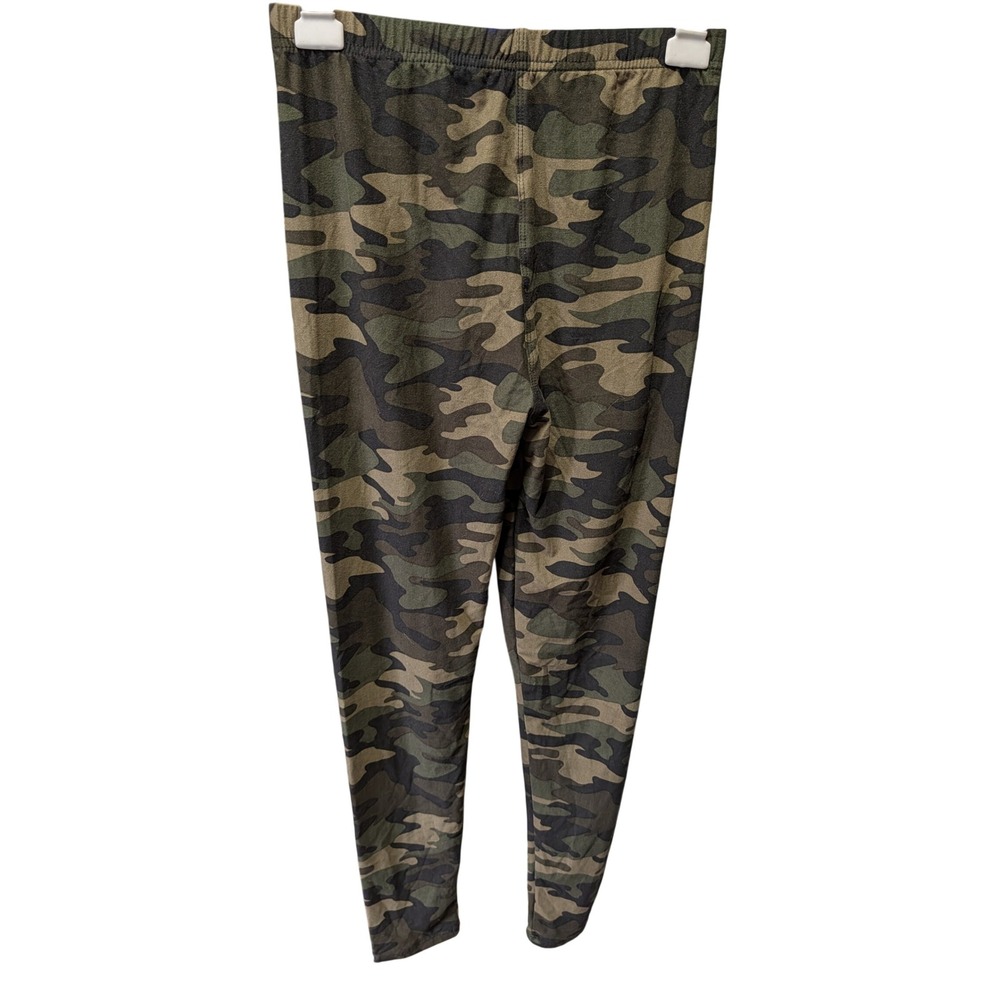 New Mix Camouflage Leggings Women One Size Green NWT High Waist F120